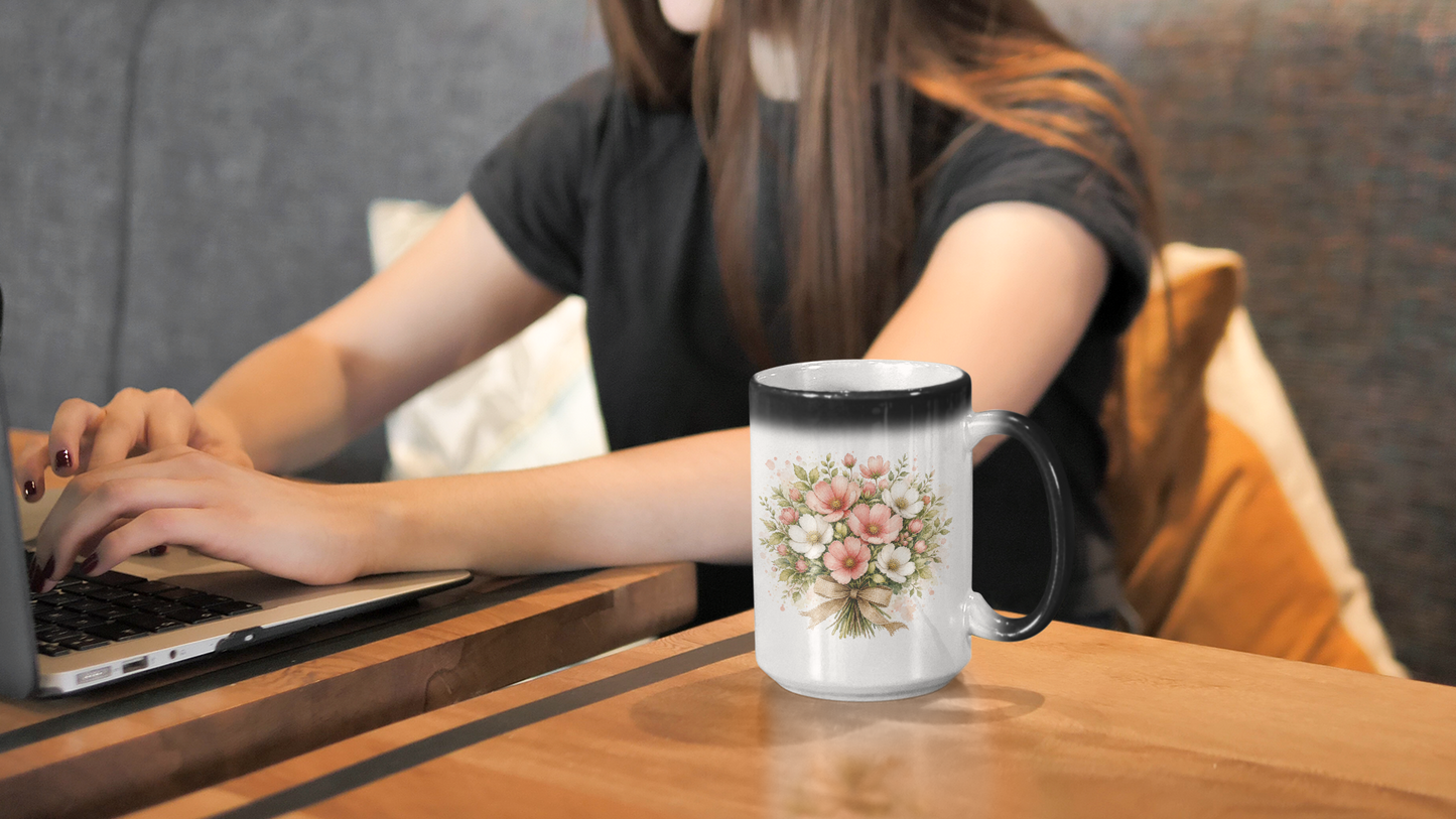 Custom Photo & Text Mug – 11 oz, 15 oz, Color Handle & Magic Heat‑Reveal