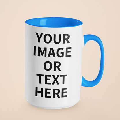 Custom Photo & Text Mug – 11 oz, 15 oz, Color Handle & Magic Heat‑Reveal