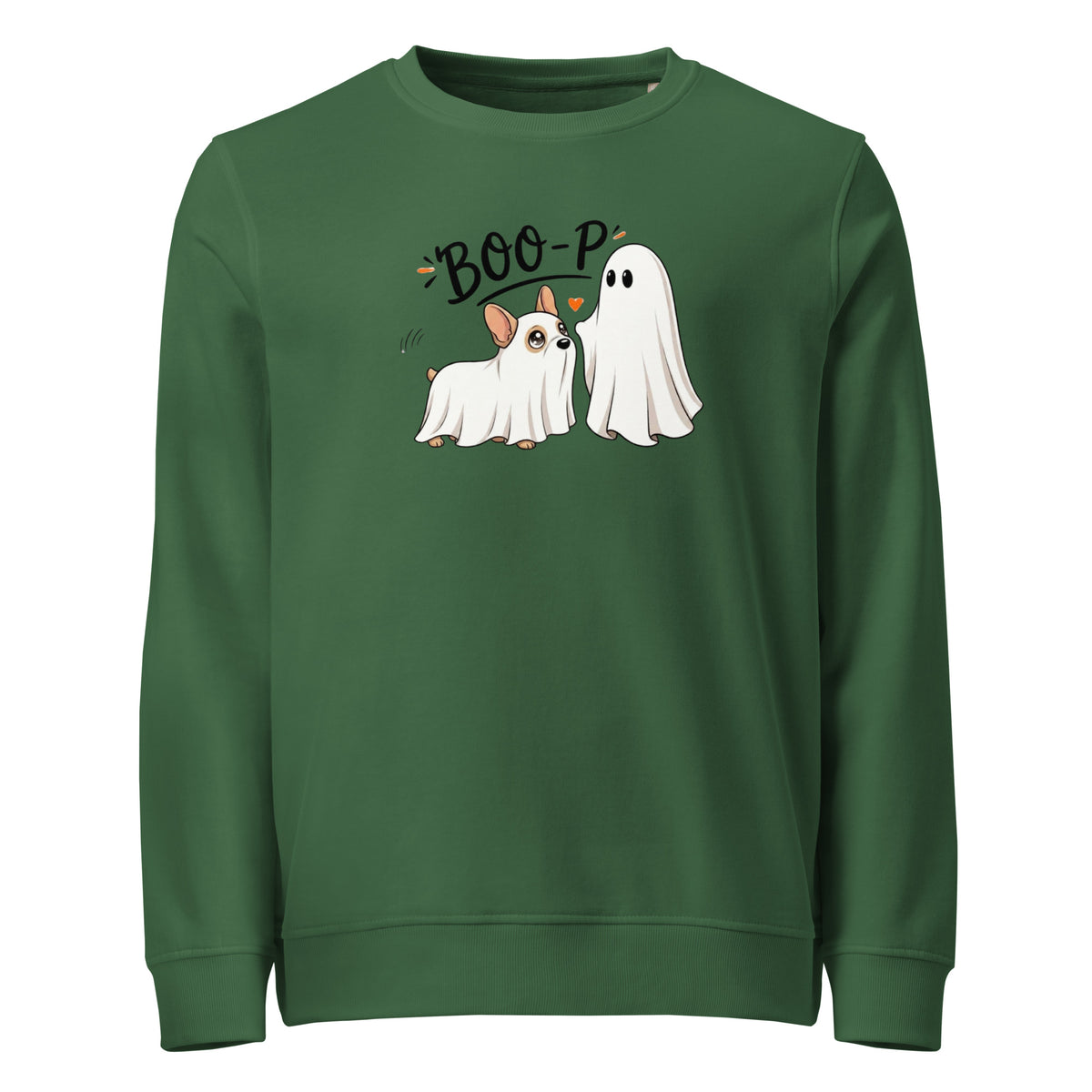 Custom Halloween Ghost Sweatshirt Starring Your Pet – “Boo‑p” Design