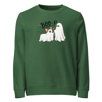 Custom Halloween Ghost Sweatshirt Starring Your Pet – “Boo‑p” Design