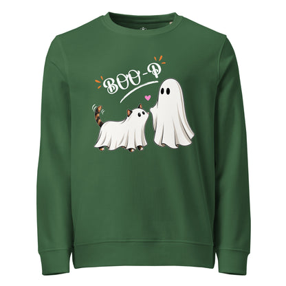 Custom Halloween Ghost Sweatshirt Starring Your Pet – “Boo‑p” Design