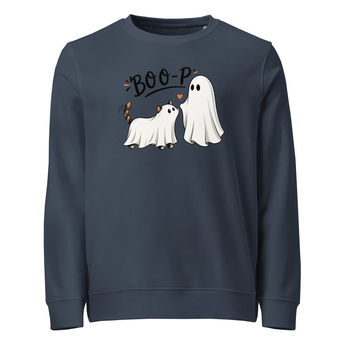 Custom Halloween Ghost Sweatshirt Starring Your Pet – “Boo‑p” Design
