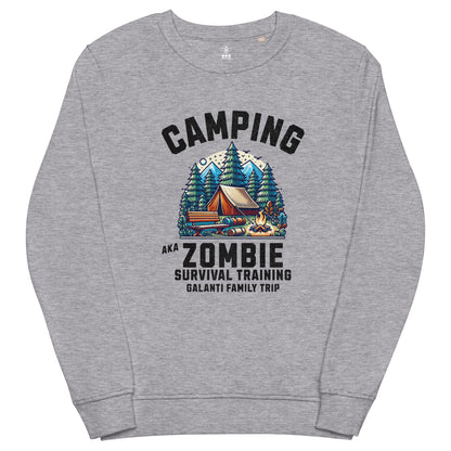 Custom Halloween Camping Zombie Survival Training Sweatshirt