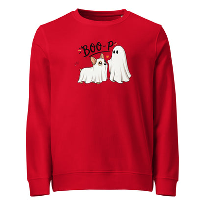 Custom Halloween Ghost Sweatshirt Starring Your Pet – “Boo‑p” Design