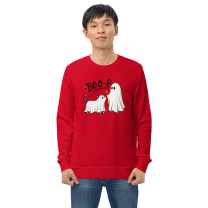 Custom Halloween Ghost Sweatshirt Starring Your Pet – “Boo‑p” Design