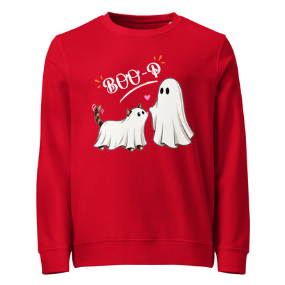 Custom Halloween Ghost Sweatshirt Starring Your Pet – “Boo‑p” Design