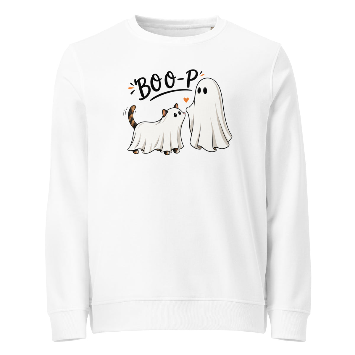Custom Halloween Ghost Sweatshirt Starring Your Pet – “Boo‑p” Design