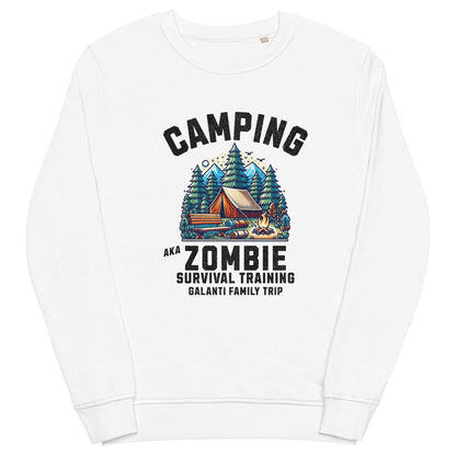 Custom Halloween Camping Zombie Survival Training Sweatshirt