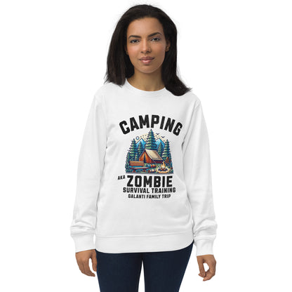 Custom Halloween Camping Zombie Survival Training Sweatshirt