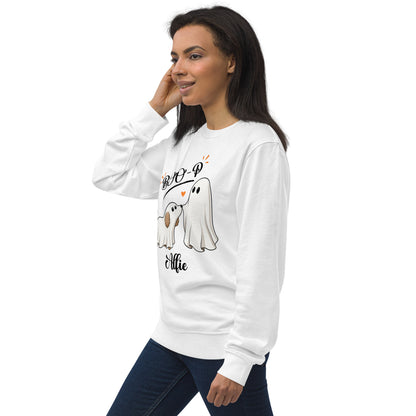 Custom Halloween Ghost Sweatshirt Starring Your Pet – “Boo‑p” Design